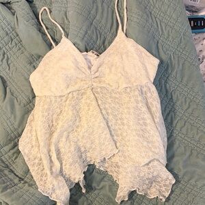See You Monday White Lace Camisole